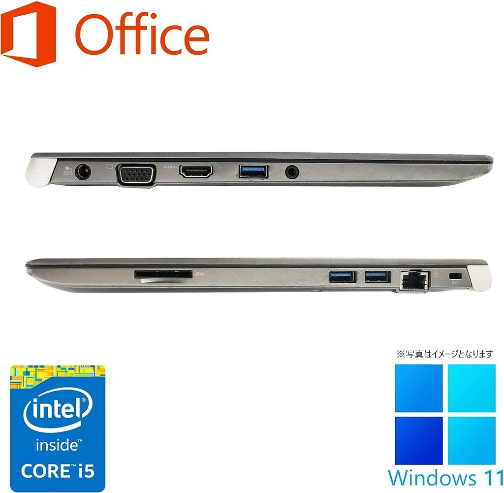 東芝 ノートPC R634/13型/Win 11 Pro/MS Office H&B 2019/Core